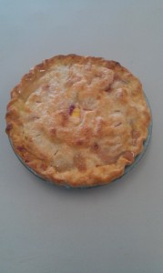 peach almond pie